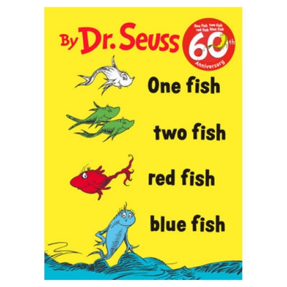 Dr. Seuss One fish two fish red fish blue fish - Hard Cover - Picture 3 of 5